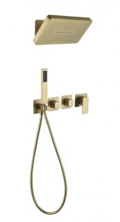 Душевая система скрытого монтажа Grocenberg GB5030MG с Картриджем Kerox (Венгрия) Матовое золото